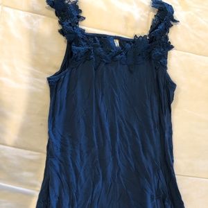 Long tank with detailed straps